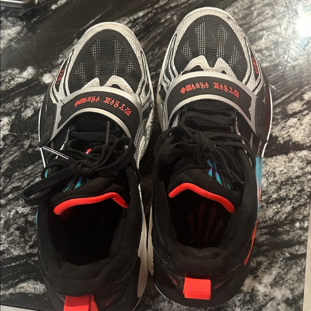 Kids Black and Red Sneakers